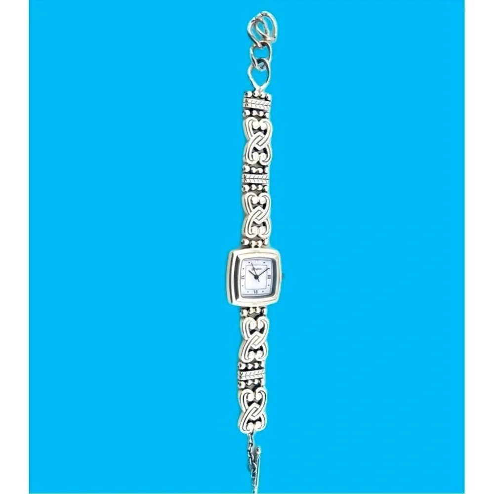 Brighton Santa Rosa Ladies Wristwatch Silver Plate Bracelet Watch - New battery